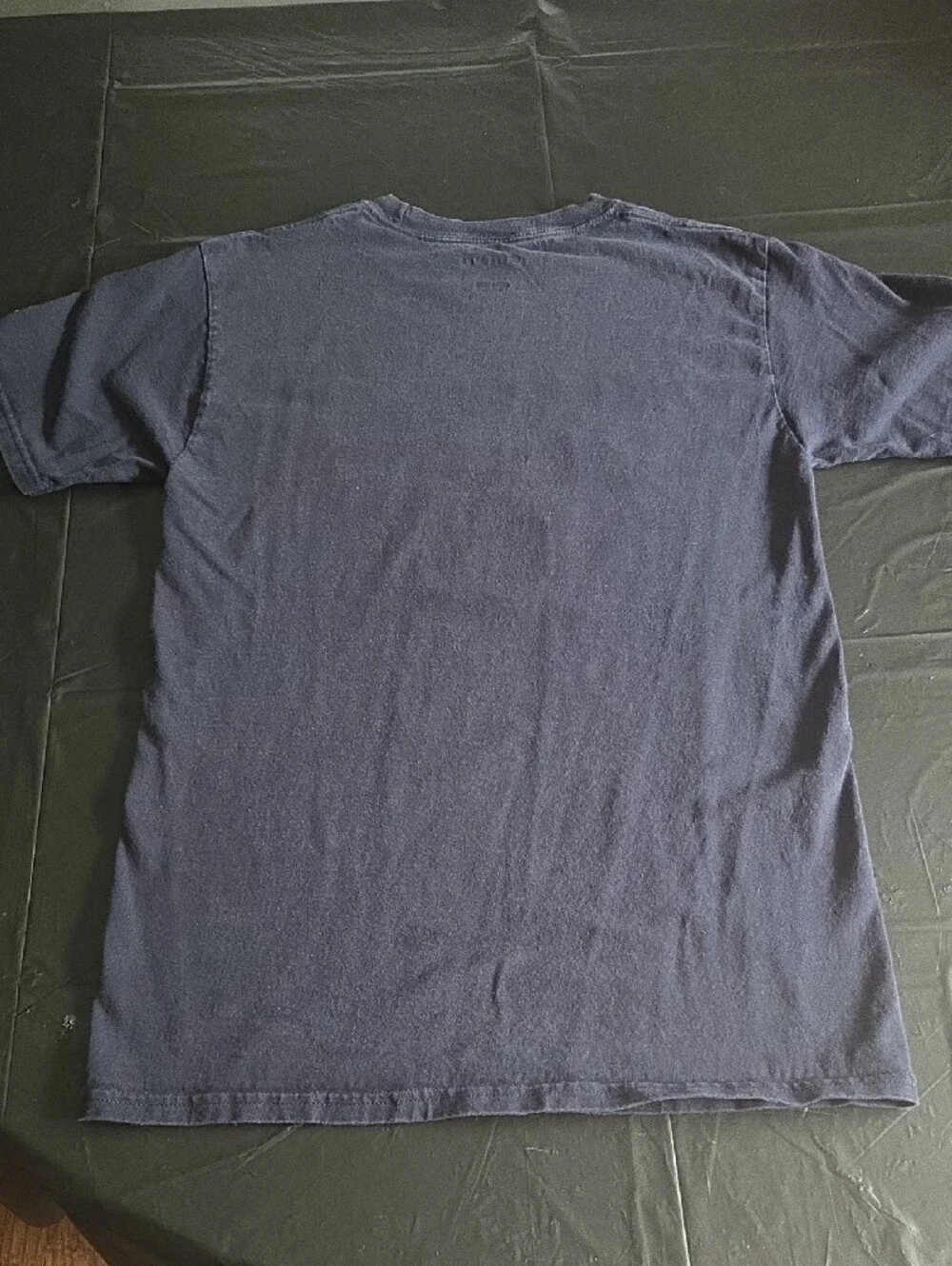 Champion Navy Short Sleeve Notre Dame Football Tee with Yellow Lettering - Picture 5 of 5